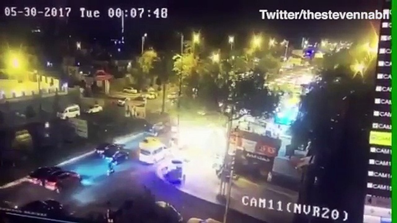 Horrifying footage shows massive blast in busy Baghdad district