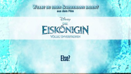 Willst du einen Schneemann bauen - Karaoke-Version - Sing mit! - DIE EISKÖNIGIN-u