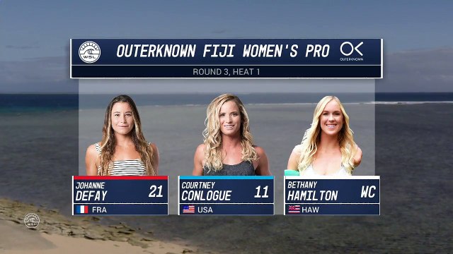 Adrénaline - Surf : Johanne Defay file en quart de finale du Fiji Pro