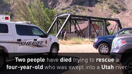 Two die trying to rescue girl swept away in Utah river