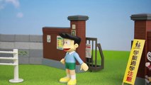 Doraemon Nobita and Shizuka (Noby and Sue) rain day stop motion animation