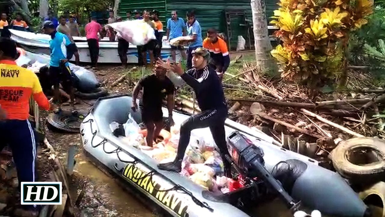 Indian Navy carries on relief operations in flood-hit Sri Lanka