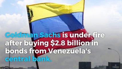 Goldman Sachs under fire for funding Venezuela dictatorship