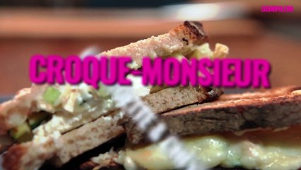Comment faire un croque-monsieur light chèvre-courgette ?