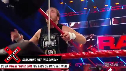 Dean Ambrose & The Hardy Boyz vs. The Miz, Cesaro & Sheamus_ Raw, May 29, 2017