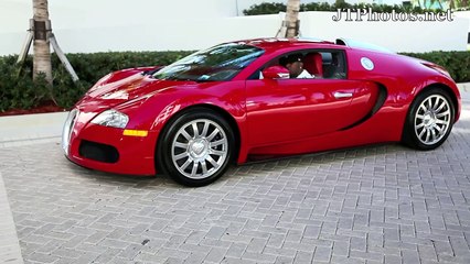 Birdman driving his Bugatti Veyron