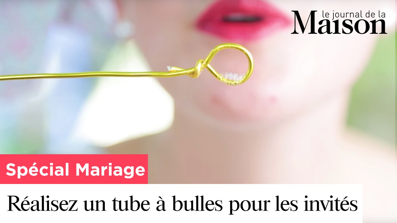 Spécial Mariage : Réalisez un tube à bulles pour les invités