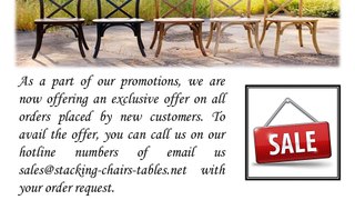 1stackablechairs Announces Custom Offers on Commercial Furniture