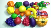 TOP Learn Names of Fruits and Vegetables Toy Collection | Learn To Count Vegetables Toys C