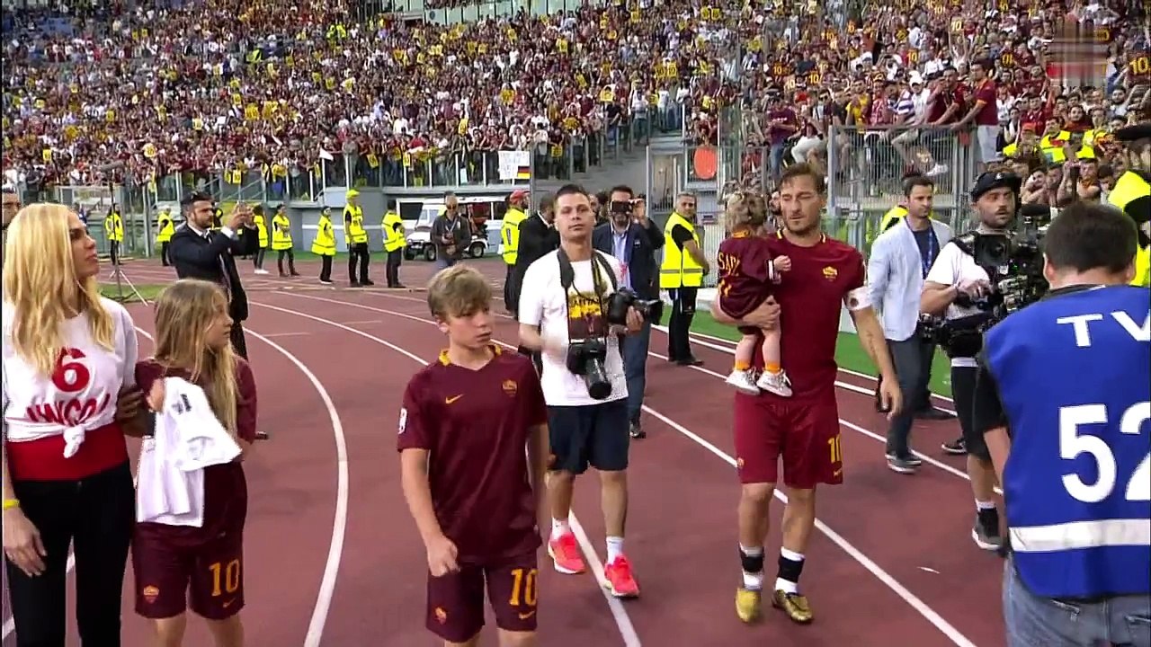 Francesco Totti 2017/05/28 the official farewell ceremony to the Legend