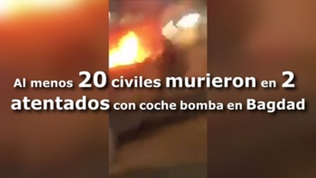 Al menos 20 civiles murieron en dos atentados con coche bomba en Bagdad