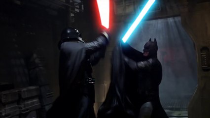 BATMAN vs DARTH VADER - ALTERNATE ENDING - Super Power Beat Down