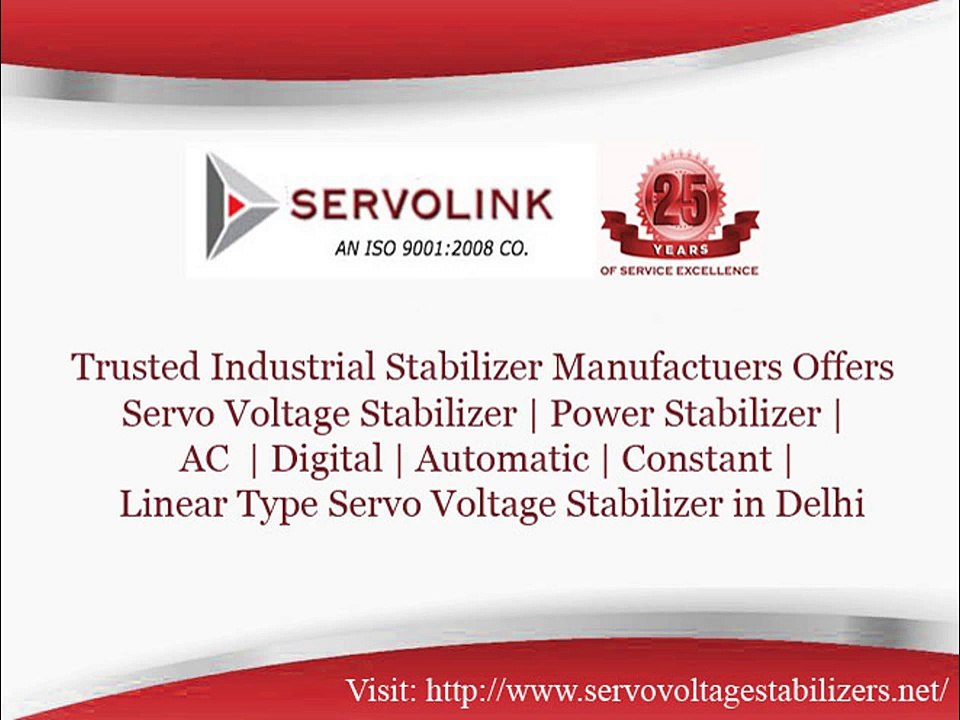 Servo Voltage Stabilizer Manufacturers - R. D. Electric Works (1)