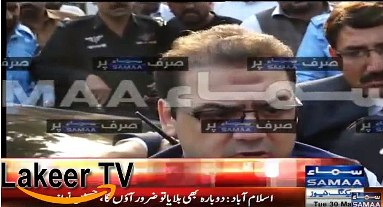 Hussain NAwaz is Talking to Media After Appearing Before JIT