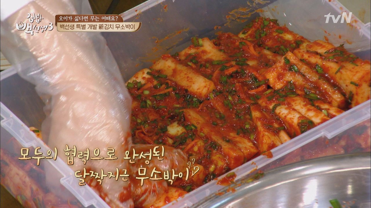 백선생 특별 개발 新김치 ′무소박이′