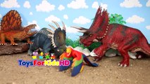 Videos de Dinosaurios para niños Yutyrannus v_s Rajasaurus  s de Juguete