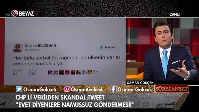 Osman Gökçek: Gülsün Bilgehan istifa edin