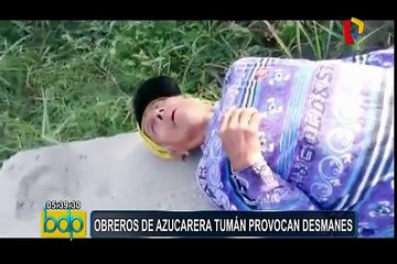 Chiclayo: 4 heridos y 9 detenidos tras enfrentamiento entre trabajadores de empresa Tumán