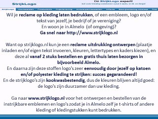 Reclame kleding bedrukken Almelo