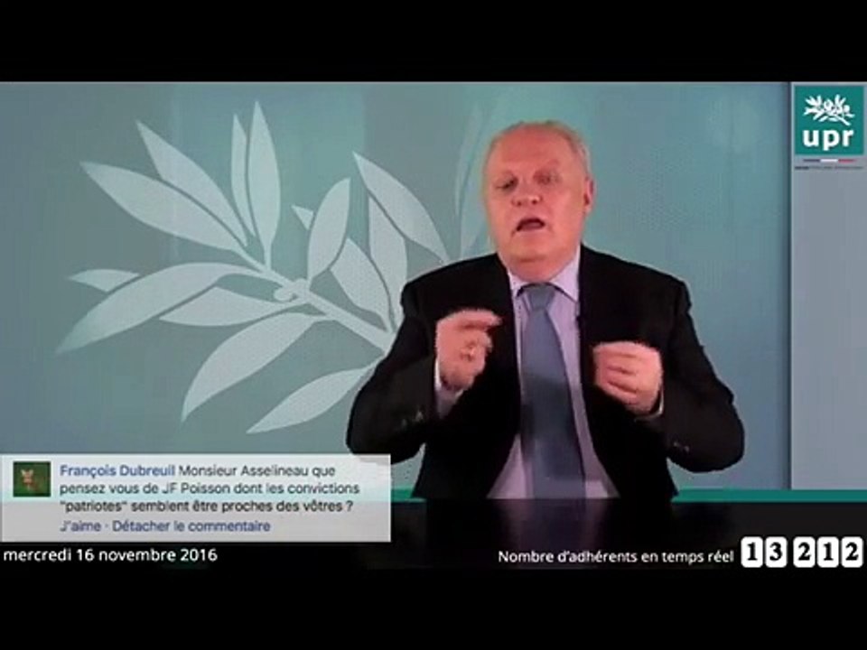 Francois Asselineau | Il y a urgence