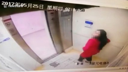 Woman allegedly defecates in lift