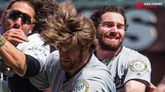 Bryce Harper fights, and Twitter goes crazy