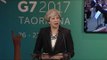 #G7Taormina, Conferenza stampa del Primo Ministro del Regno Unito Theresa May (26.05.17)