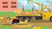 JCB Excavator Digging with Dump Truck Kids Cartoon - Cars & Trucks for Children