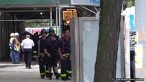 Fire truck responding with EQ siren - FDNY Rescue 1   walkarou