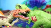 Videos de di niños  Las Mejores Luchas de Dinosaurios de Juguetes Spinosaurio