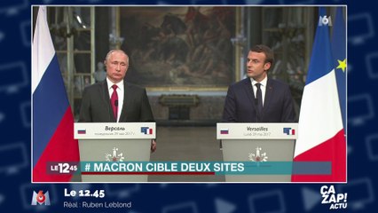 Emmanuel Macron tacle les médias russes