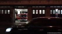 Fire engines responding x2 - London Fire Brigade with hi-lo s