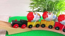 Toys Vehicles and Kinder Surprise  - Toy train, Toys Tractor, Toys Loader - Vide
