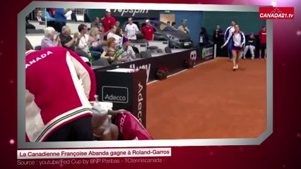 La Canadienne Françoise Abanda gagne à Roland-Garros