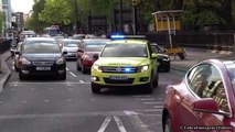 Ambulances responding in London x2 - VW Tiguan uses it's siren but another do