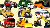 Learn Street Vehicles for Kids   Cars and Trucks   Garbage   Fire Truck   Amblulance   BinBin