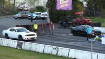 2017 Scat Pack Shaker Challenger vs 2016 Mustang Gt plus two more drag races of Scat P