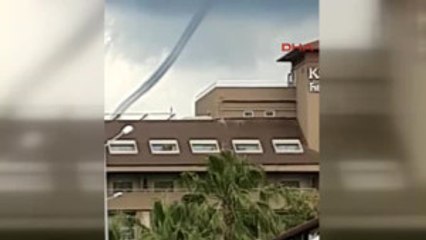 Manavgat'ta Denizde Ortaya Çıkan Hortum Kamerada!