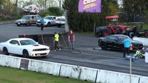2017 Scat Pack Shaker Challenger vs 2016 Mustang Gt plus two more drag races of Scat