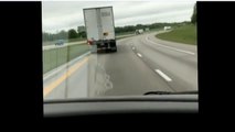 Semi driver loses control, crashes on