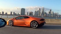 Lamborghini Huracan Revving Trump Huracan You're Fired Trumpracan at Cars and Coffee Palm