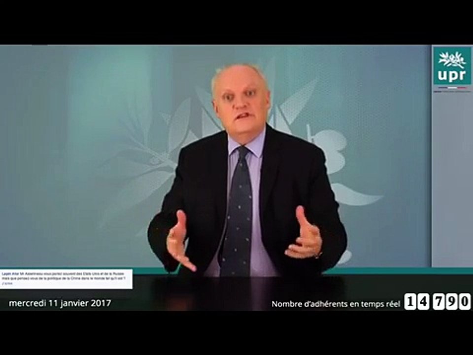 Francois Asselineau dit ce qu'il pense de la Chine