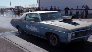 TEASER  Blown Impala vs. Turbo Rotsun! - Roadkill E