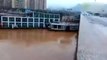 WATCH  Two Boats crash into a Bridge in China after being swept away by flood wate