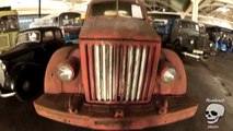 Retro fire truck. Old freight truck. Retro vehicles Mercedes an