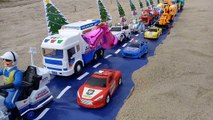 Merry Christmas song   Jingle Bells   Police car, truck, bus, fire truck, crane, excavator for k