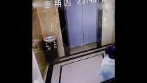 RAW  Drunk man falls into elevator shaft after kicking doors open, Ch