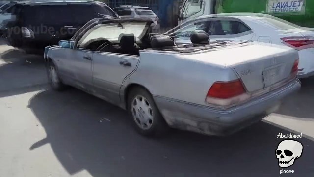 Abandoned Mercedes Benz w140 s500 cabrio EXCLUSIVE. Abandoned Mercedes Lorinser k50 w22