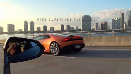 Lamborghini Huracan Revving Trump Huracan You're Fired Trumpracan at Cars and Coffee Palm Be