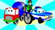 Trucks and loader for kids. Toys Cars - Surprise Eggs. Video for child